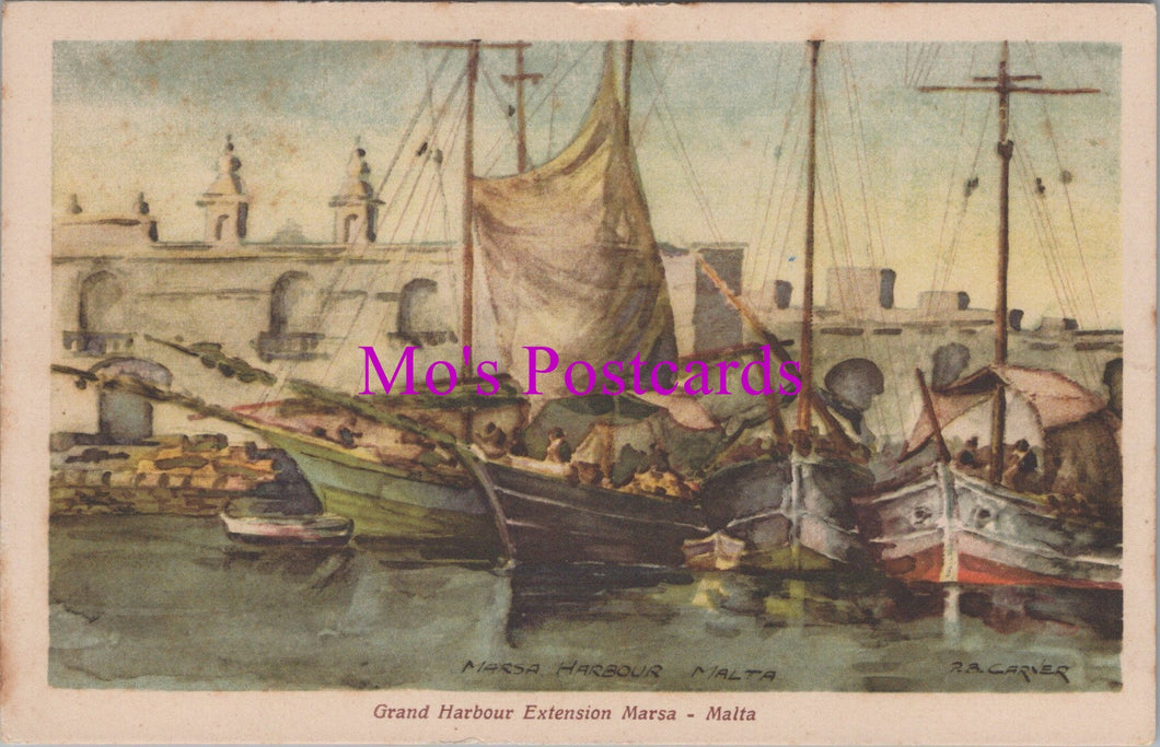 Malta Postcard - Grand Harbour Extension Marsa  DZ207