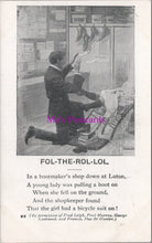 Load image into Gallery viewer, Living Picture Series Postcard - Fol-The-Rol-Lol  Bootmaker&#39;s Shop  DZ226
