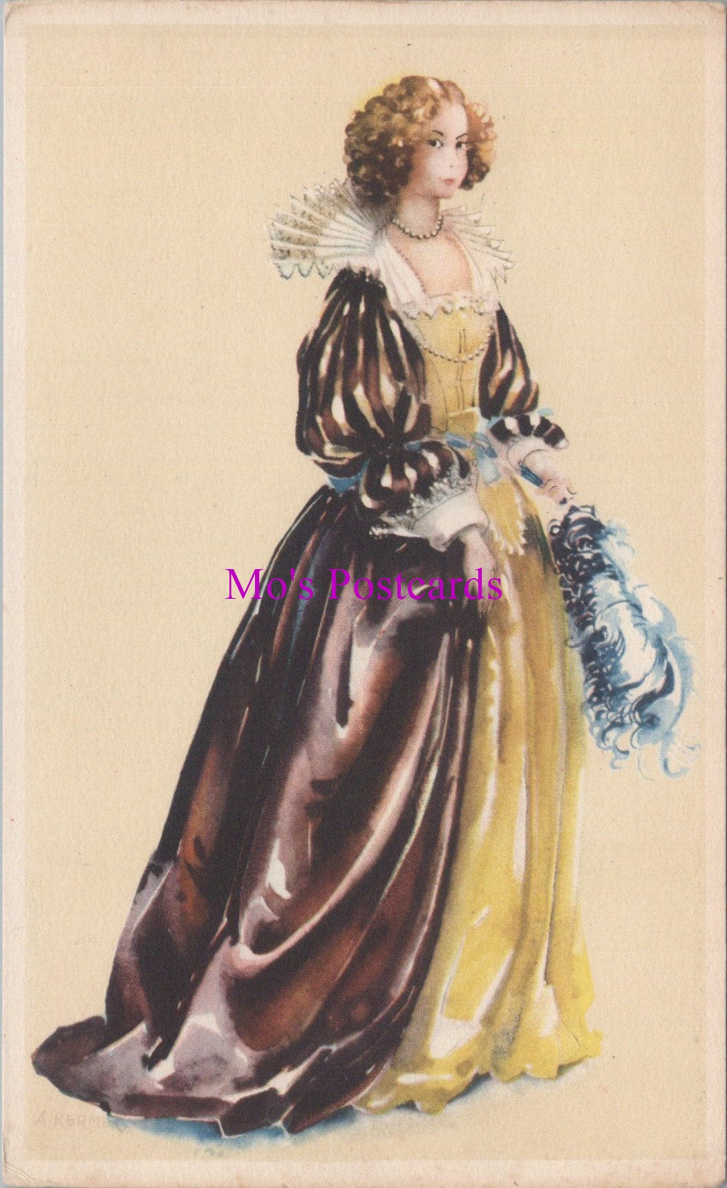 Fashion Postcard - Avros, 17th Century Traditional Costume, Netherlands  DZ238