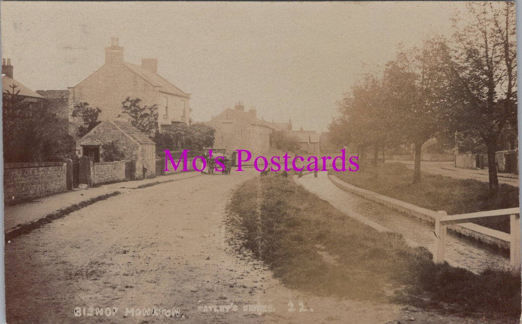 Yorkshire Postcard - Bishop Monkton Village   SW15110