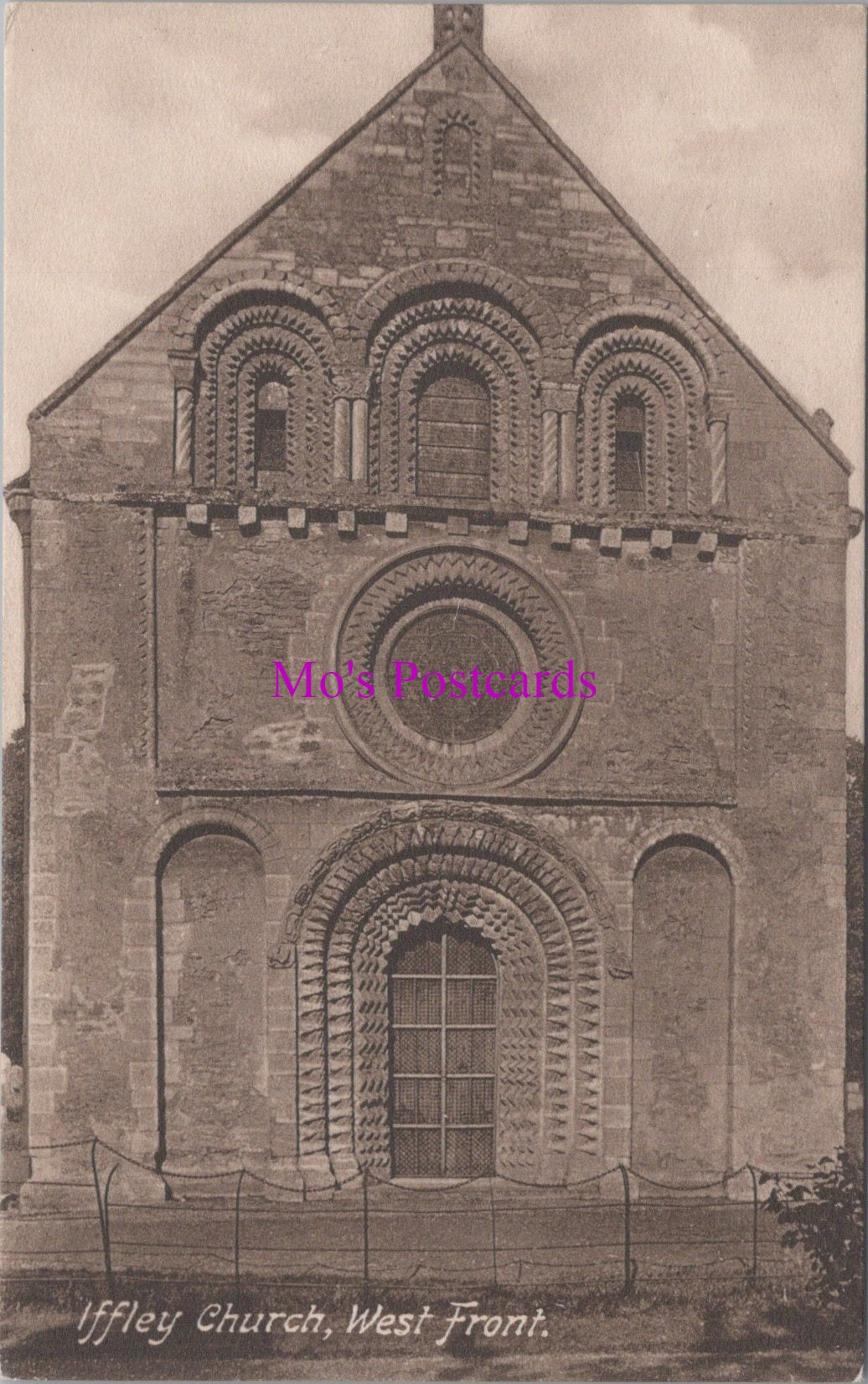 Oxfordshire Postcard - Iffley Church, West Front  SW16667