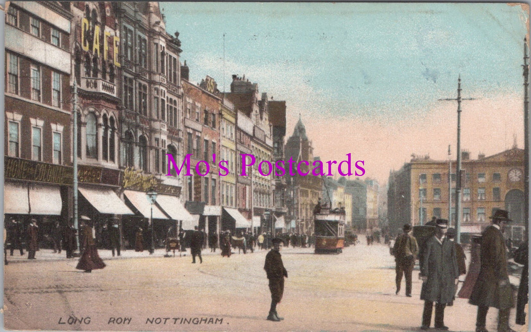 Nottinghamshire Postcard - Long Row, Nottingham  SW16669