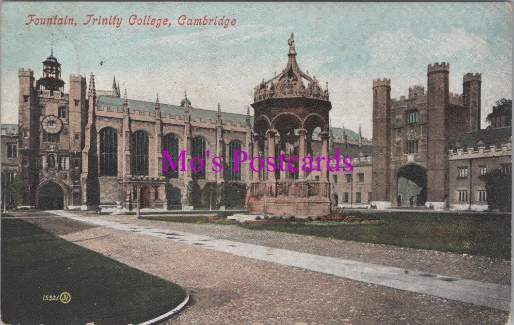 Cambridgeshire Postcard - Cambridge, Trinity College Fountain  SW16680