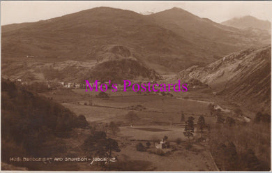 Wales Postcard - Beddgelert and Snowdon   SW16233