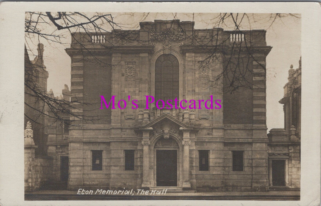 Berkshire Postcard - Eton Memorial, The Hall  SW16238