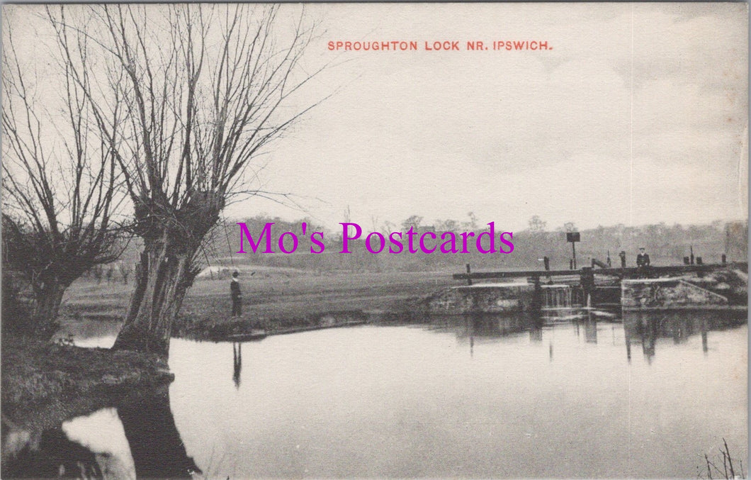 Suffolk Postcard - Sproughton Lock, Near Ipswich  SW14907