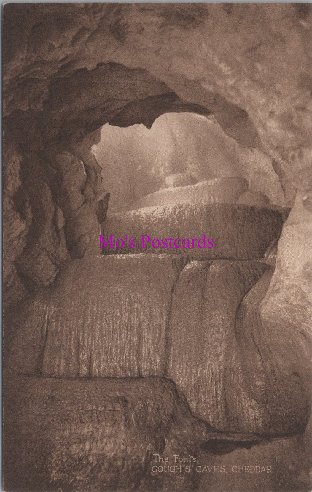 Somerset Postcard - Gough's Caves, Cheddar  SW14925