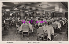 Load image into Gallery viewer, Shipping Postcard - R.M.S.&quot;Queen Mary&quot; Ocean Liner. Cabin Restaurant  SW14934
