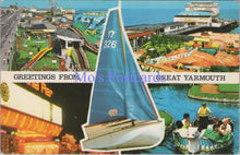 Load image into Gallery viewer, Norfolk Postcard - Greetings From Great Yarmouth   DZ77
