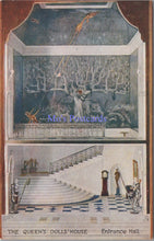 Load image into Gallery viewer, Royalty Postcard - The Queen&#39;s Dolls&#39; House, Entrance Hall   DZ88
