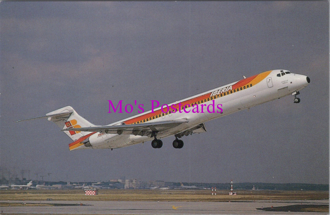 Aviation Postcard - McD Douglas MD-87 EC-EUC of Iberia Aeroplane SW15146