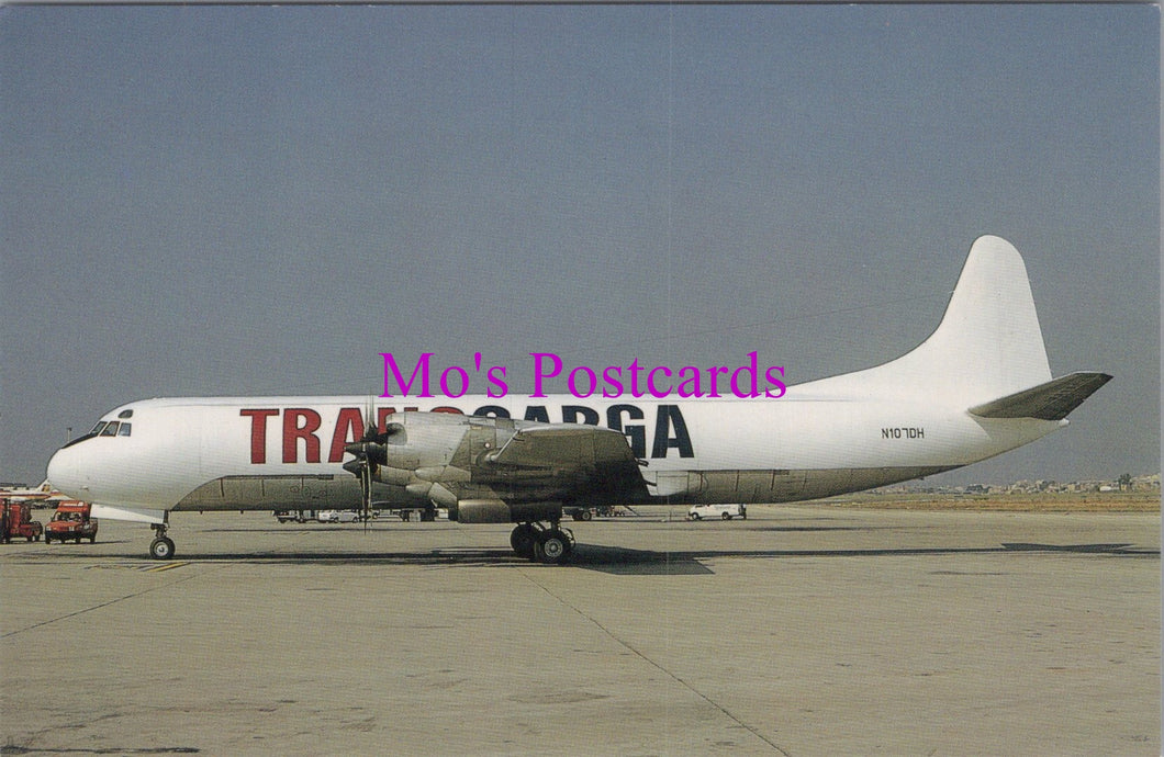 Aviation Postcard - Lockheed L.188CF N107DH of Transcarga Aeroplane SW15148