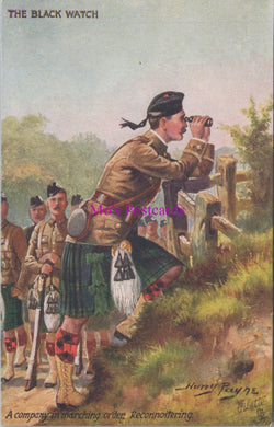 Military Postcard - The Black Watch, Artist Harry Payne SW15160