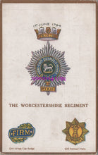 Load image into Gallery viewer, Military Postcard - The Worcestershire Regiment SW15164
