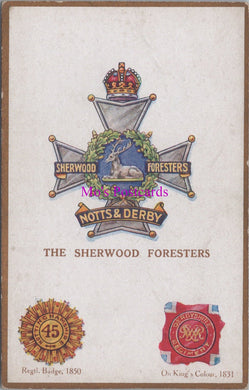 Military Postcard - The Sherwood Foresters  SW15169