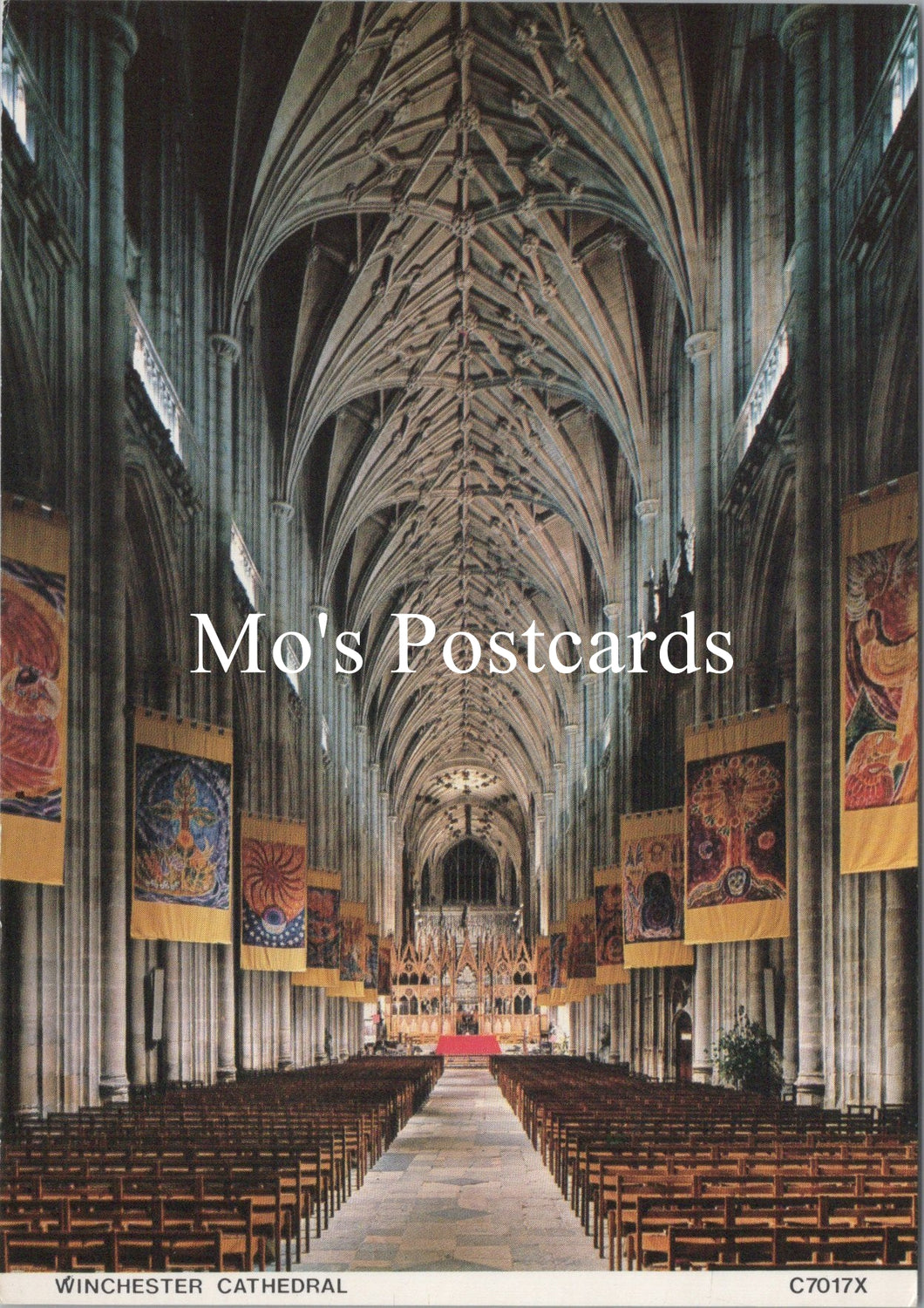 Hampshire Postcard - Winchester Cathedral Banners  SW16616