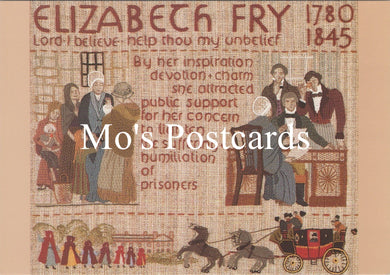 Quaker Tapestry Postcard - Elizabeth Fry 1780 - 1845 -  SW16629