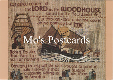 Quaker Tapestry Postcard - The Woodhouse Ship SW16630