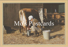 Load image into Gallery viewer, Occupations Postcard - Traditional Crafts, Milking By Hand SW16825
