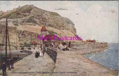 Yorkshire Postcard - Scarborough: The Marine Drive From Harbour  SW15790