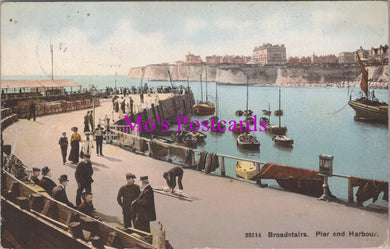 Kent Postcard - Broadstairs Pier and Harbour   SW15791