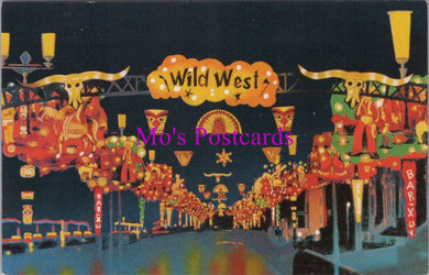 Lancashire Postcard - Blackpool Illuminations, Wild West  SW15816