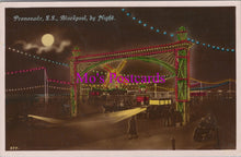 Load image into Gallery viewer, Lancashire Postcard - Blackpool Illuminations, Promenade, South Shore  SW15818
