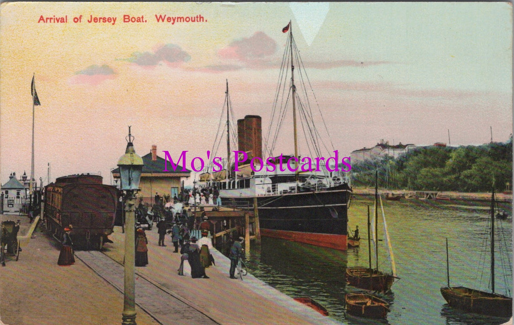 Dorset Postcard - Weymouth, Arrival of Jersey Boat   SW15827