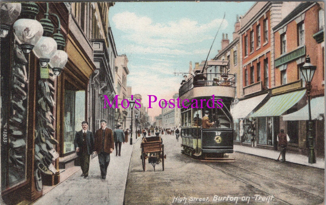 Staffordshire Postcard - Burton-On-Trent High Street  SW15831