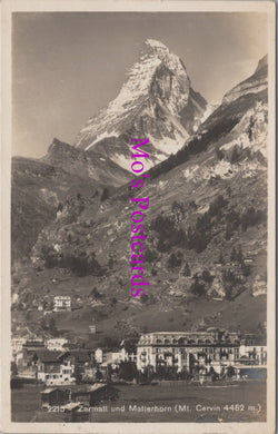 Switzerland Postcard - Zermatt Und Matterhorn SW15837