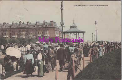 Kent Postcard - Folkestone, The Lea's Bandstand    SW15838