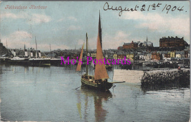 Kent Postcard - Folkestone Harbour   SW15849