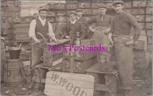 Load image into Gallery viewer, Suffolk Postcard - Lowestoft Workers. Employees of W.Wood SW15757
