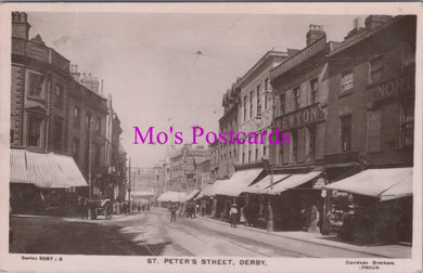 Derbyshire Postcard - St Peter's Street, Derby  SW15765