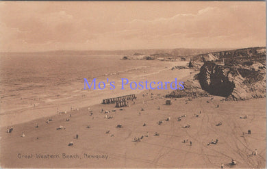 Cornwall Postcard - Newquay, Great Western Beach   SW13871