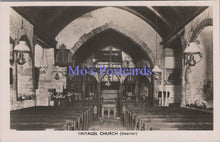 Load image into Gallery viewer, Cornwall Postcard - Tintagel Church Interior  SW13844
