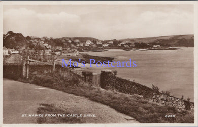 Cornwall Postcard - St Mawes From The Castle Drive   SW13845