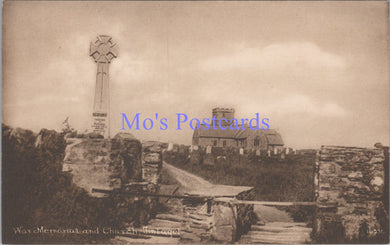 Cornwall Postcard - Tintagel War Memorial and Church SW13847