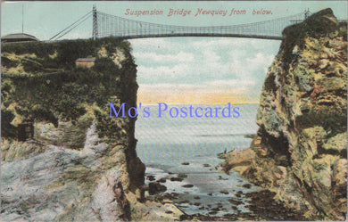 Cornwall Postcard - Suspension Bridge Newquay From Below  SW13861