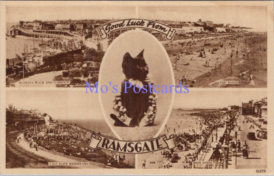 Kent Postcard - Good Luck From Ramsgate. Black Cat  DC1927