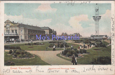 Norfolk Postcard - Great Yarmouth Aquarium and Revolving Tower  DC1977