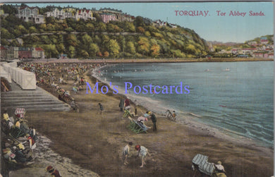 Devon Postcard - Torquay, Tor Abbey Sands   DC1904