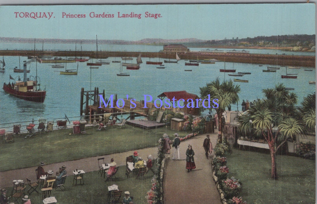 Devon Postcard - Torquay, Princess Gardens Landing Stage  DC1905