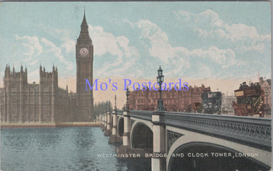 London Postcard - Westminster Bridge and Clock Tower  DC1783