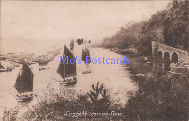 Cornwall Postcard - Luggers Leaving Looe  SW14322