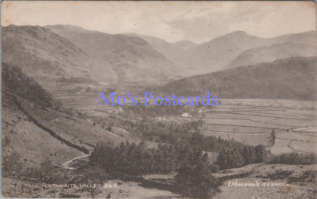 Cumbria Postcard - Rosthwaite Valley   SW14329