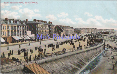 Lancashire Postcard - Blackpool New Promenade   SW14343