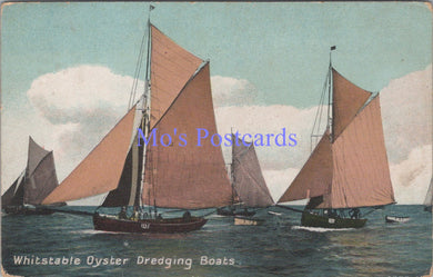 Kent Postcard - Whitstable Oyster Dredging Boats   SW14351