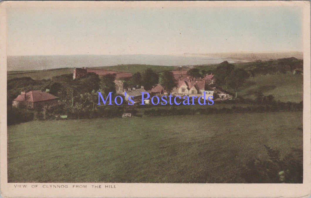 Wales Postcard - View of Clynnog From The Hill   SW14353