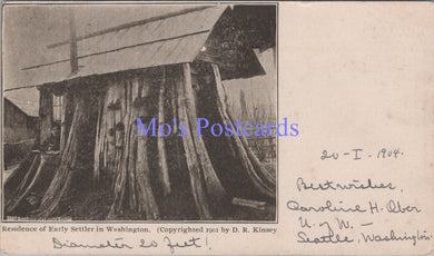 America Postcard - Residence of Early Settler in Washington   SW14359